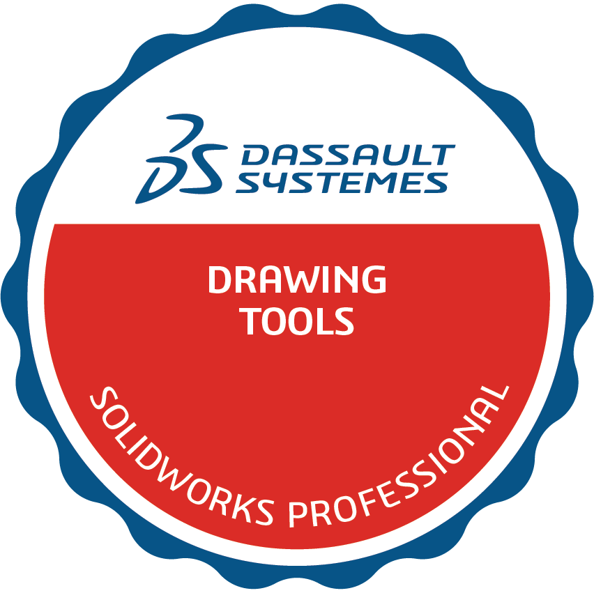 Certified SOLIDWORKS Professional, Drawing Tools badge